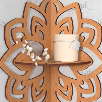 Intra απο ξύλο plywood 3mm-4mm πάχος – Ξύλινο Διακοσμητικό Ράφι Κοπή Laser Δίασταση  40x30 cm INTRAFABR-115363838 - Image 1