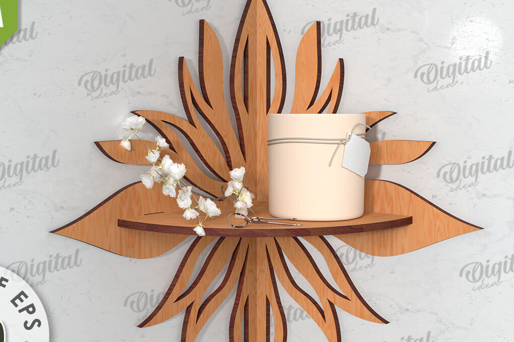 Intra απο ξύλο plywood 3mm-4mm πάχος – Ξύλινο Διακοσμητικό Ράφι Κοπή Laser Δίασταση  40x30 cm INTRAFABR-115363886