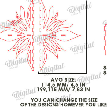 Intra απο ξύλο plywood 3mm-4mm πάχος – Ξύλινο Διακοσμητικό Ράφι Κοπή Laser Δίασταση  40x30 cm INTRAFABR-115363886 - Image 2