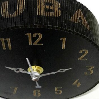 Intra απο ξύλο plywood 3mm-4mm πάχος – Ξύλινο ρολόι γραφείου Δίασταση  20x20 cm INTRAFABR-37888960 - Image 4