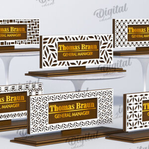 Intra απο ξύλο plywood 3mm-4mm πάχος – Ξύλινες πλάκες ονομάτων γραφείου Πακέτο LaserCut Δίασταση  20x20 cm INTRAFABR-116491496