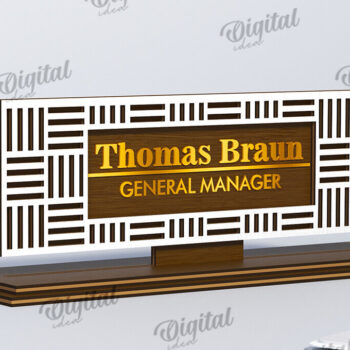 Intra απο ξύλο plywood 3mm-4mm πάχος – Ξύλινες πλάκες ονομάτων γραφείου Πακέτο LaserCut Δίασταση  20x20 cm INTRAFABR-116491496 - Image 7