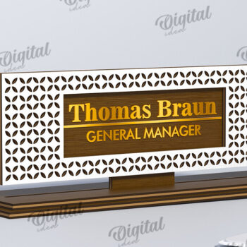 Intra απο ξύλο plywood 3mm-4mm πάχος – Ξύλινες πλάκες ονομάτων γραφείου Πακέτο LaserCut Δίασταση  20x20 cm INTRAFABR-116491496 - Image 12