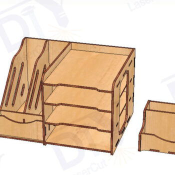 Intra απο ξύλο plywood 3mm-4mm πάχος – Ξύλινη οργάνωση γραφείου Δίασταση  20x20 cm INTRAFABR-113189196 - Image 3