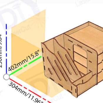Intra απο ξύλο plywood 3mm-4mm πάχος – Ξύλινη οργάνωση γραφείου Δίασταση  20x20 cm INTRAFABR-113189196 - Image 4