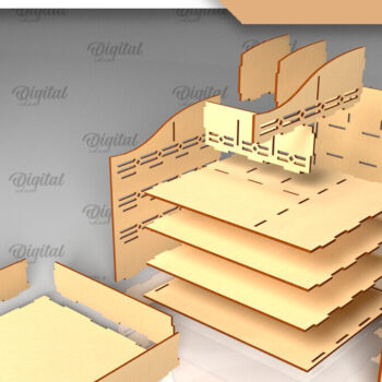 Intra απο ξύλο plywood 3mm-4mm πάχος – Ξύλινη οργάνωση γραφείου Δίασταση  20x20 cm INTRAFABR-98221174 - Image 2