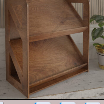 Intra απο ξύλο plywood 3mm-4mm πάχος – Ξύλινο Γραφείο Organizer Ράφι κοπής με λέιζερ Δίασταση  20x20 cm INTRAFABR-95002326 - Image 3