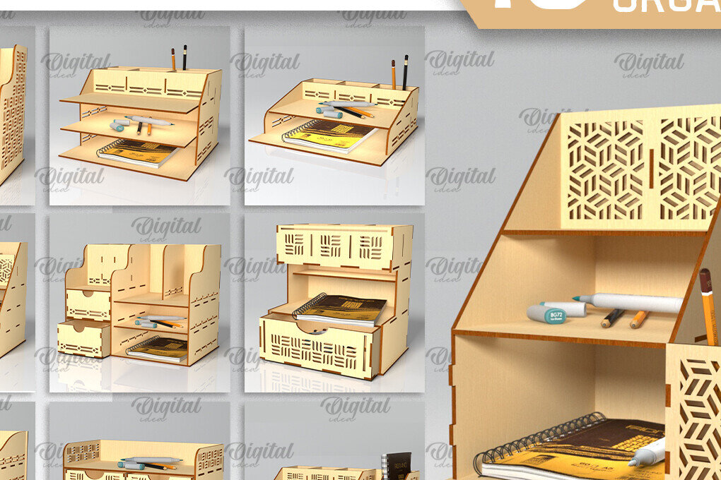 Intra απο ξύλο plywood 3mm-4mm πάχος – Ξύλινες οργανώσεις γραφείου Δέσμη κοπής με λέιζερ Δίασταση  20x20 cm INTRAFABR-98269281