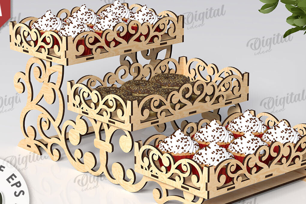 Intra απο ξύλο plywood 3mm-4mm πάχος – Ξύλινη βάση για επιδόρπιο  κοπής με λέιζερ Δίασταση  20x20 cm INTRAFABR-111357476