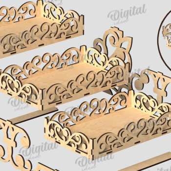 Intra απο ξύλο plywood 3mm-4mm πάχος – Ξύλινη βάση για επιδόρπιο  κοπής με λέιζερ Δίασταση  20x20 cm INTRAFABR-111357476 - Image 2