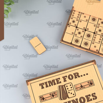 Intra απο ξύλο plywood 3mm-4mm πάχος – Ξύλινο Domino Box Δίασταση  20x20 cm INTRAFABR-95713870 - Image 1