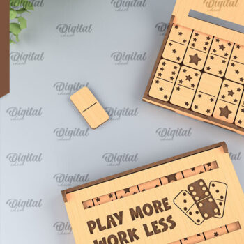 Intra απο ξύλο plywood 3mm-4mm πάχος – Ξύλινο Domino Box Δίασταση  20x20 cm INTRAFABR-95713563 - Image 1