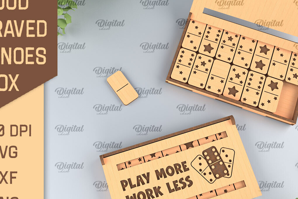 Intra απο ξύλο plywood 3mm-4mm πάχος – Ξύλινο Domino Box Δίασταση  20x20 cm INTRAFABR-95713563