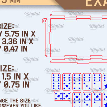 Intra απο ξύλο plywood 3mm-4mm πάχος – Ξύλινο Domino Box Δίασταση  20x20 cm INTRAFABR-95713563 - Image 2