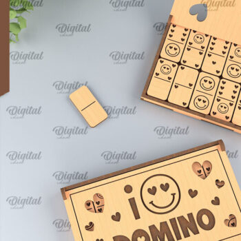 Intra απο ξύλο plywood 3mm-4mm πάχος – Ξύλινο Domino Box Δίασταση  20x20 cm INTRAFABR-95713583 - Image 1