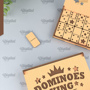 Intra απο ξύλο plywood 3mm-4mm πάχος – Ξύλινο Domino Box Δίασταση  20x20 cm INTRAFABR-95713639 - Image 1