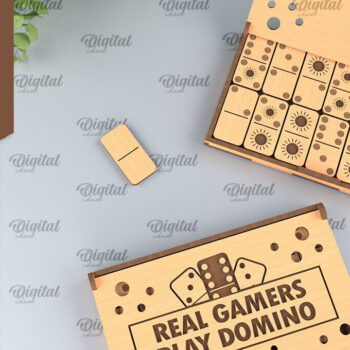 Intra απο ξύλο plywood 3mm-4mm πάχος – Ξύλινο Domino Box Δίασταση  20x20 cm INTRAFABR-95713751 - Image 1