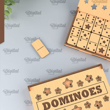 Intra απο ξύλο plywood 3mm-4mm πάχος – Ξύλινο Domino Box Δίασταση  20x20 cm INTRAFABR-95713782 - Image 1