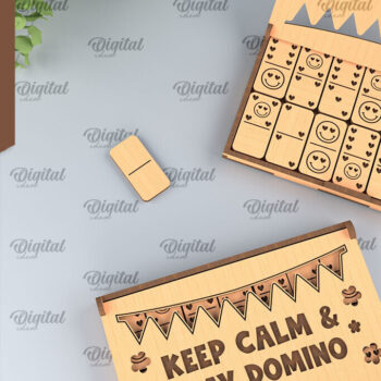 Intra απο ξύλο plywood 3mm-4mm πάχος – Ξύλινο Domino Box Δίασταση  20x20 cm INTRAFABR-95713797 - Image 1