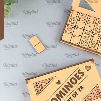 Intra απο ξύλο plywood 3mm-4mm πάχος – Ξύλινο Domino Box Δίασταση  20x20 cm INTRAFABR-95713835 - Image 1