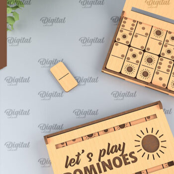 Intra απο ξύλο plywood 3mm-4mm πάχος – Ξύλινο Domino Box Δίασταση  20x20 cm INTRAFABR-95713503 - Image 1