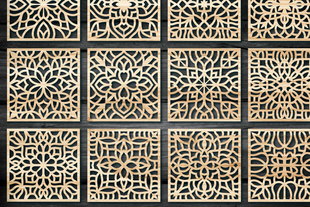 Intra απο ξύλο plywood 3mm-4mm πάχος – Ξύλινα σουβέρ για ποτό Δίασταση  20x20 cm INTRAFABR-63113331