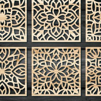 Intra απο ξύλο plywood 3mm-4mm πάχος – Ξύλινα σουβέρ για ποτό Δίασταση  20x20 cm INTRAFABR-63113331 - Image 2