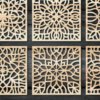 Intra απο ξύλο plywood 3mm-4mm πάχος – Ξύλινα σουβέρ για ποτό Δίασταση  20x20 cm INTRAFABR-63113331 - Image 3