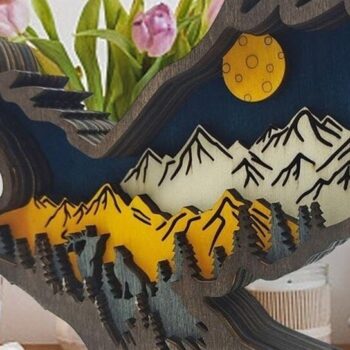 Intra απο ξύλο plywood 3mm-4mm πάχος – Ξύλινο χριστουγεννιάτικο στολίδι αετού με στρώσεις Δίασταση  20x20 cm INTRAFABR-51263874 - Image 5