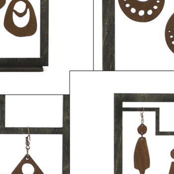 Intra απο ξύλο plywood 3mm-4mm πάχος – Ξύλινο Σκουλαρίκι. Αρχείο λέιζερ. 10 σχέδια. Δίασταση  5x5 cm INTRAFABR-96723427 - Image 3