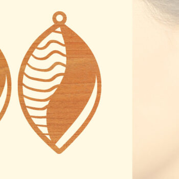 Intra απο ξύλο plywood 3mm-4mm πάχος – Ξύλινα Σκουλαρίκια Δίασταση  5x5 cm INTRAFABR-96303287 - Image 1