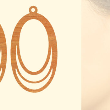 Intra απο ξύλο plywood 3mm-4mm πάχος – Ξύλινα Σκουλαρίκια Δίασταση  5x5 cm INTRAFABR-96303594 - Image 1