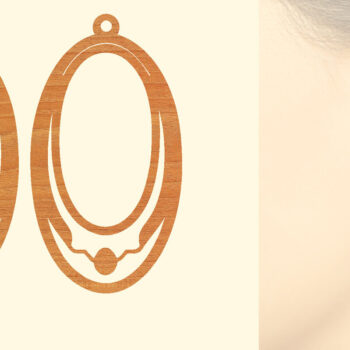 Intra απο ξύλο plywood 3mm-4mm πάχος – Ξύλινα Σκουλαρίκια Δίασταση  5x5 cm INTRAFABR-96303790 - Image 1