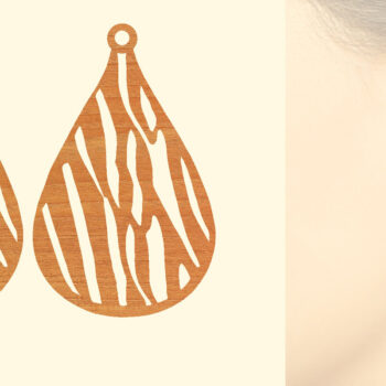 Intra απο ξύλο plywood 3mm-4mm πάχος – Ξύλινα Σκουλαρίκια Δίασταση  5x5 cm INTRAFABR-96303901 - Image 1