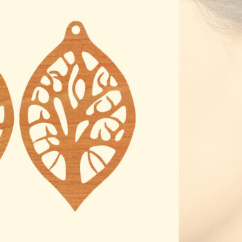 Intra απο ξύλο plywood 3mm-4mm πάχος – Ξύλινα Σκουλαρίκια Δίασταση  5x5 cm INTRAFABR-96453311 - Image 1