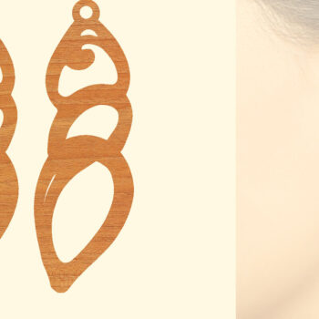 Intra απο ξύλο plywood 3mm-4mm πάχος – Ξύλινα Σκουλαρίκια Δίασταση  5x5 cm INTRAFABR-96453358 - Image 1