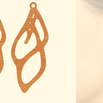 Intra απο ξύλο plywood 3mm-4mm πάχος – Ξύλινα Σκουλαρίκια Δίασταση  5x5 cm INTRAFABR-96453567 - Image 1