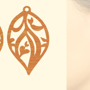 Intra απο ξύλο plywood 3mm-4mm πάχος – Ξύλινα Σκουλαρίκια Δίασταση  5x5 cm INTRAFABR-96453612 - Image 1