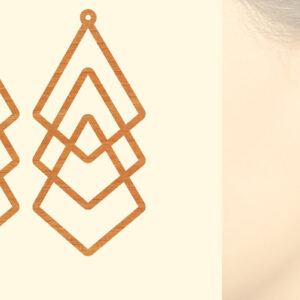 Intra απο ξύλο plywood 3mm-4mm πάχος – Ξύλινα Σκουλαρίκια Δίασταση  5x5 cm INTRAFABR-87308174