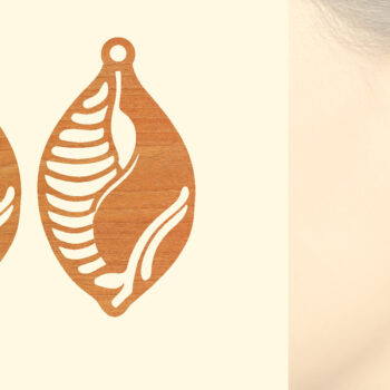 Intra απο ξύλο plywood 3mm-4mm πάχος – Ξύλινα Σκουλαρίκια Δίασταση  5x5 cm INTRAFABR-96303174 - Image 1