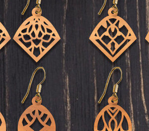 Intra απο ξύλο plywood 3mm-4mm πάχος – Ξύλινα σκουλαρίκια Δίασταση 5x5 cm INTRAFABR-93319045