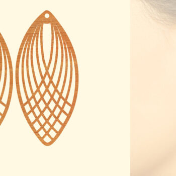 Intra απο ξύλο plywood 3mm-4mm πάχος – Ξύλινα Σκουλαρίκια Δίασταση  5x5 cm INTRAFABR-87192769 - Image 1