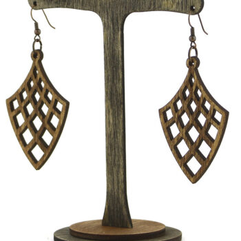 Intra απο ξύλο plywood 3mm-4mm πάχος – Ξύλινα Σκουλαρίκια. Αρχείο λέιζερ Δίασταση  5x5 cm INTRAFABR-96197906 - Image 2