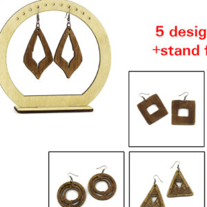 Intra απο ξύλο plywood 3mm-4mm πάχος – Ξύλινα Σκουλαρίκια. Αρχείο λέιζερ Δίασταση  5x5 cm INTRAFABR-96555040