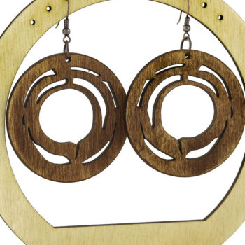 Intra απο ξύλο plywood 3mm-4mm πάχος – Ξύλινα Σκουλαρίκια. Αρχείο λέιζερ Δίασταση  5x5 cm INTRAFABR-96555040 - Image 3