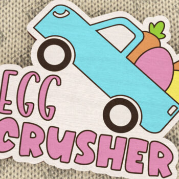 Intra απο ξύλο plywood 3mm-4mm πάχος – Ξύλινη Πασχαλινή Καρφίτσα | Αξεσουάρ | CNC Δίασταση  20x20 cm INTRAFABR-116901539 - Image 1