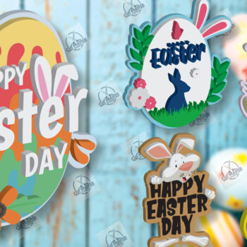 Intra απο ξύλο plywood 3mm-4mm πάχος – Ξύλινη πασχαλινή καρφίτσα κοπής με λέιζερ Δίασταση  20x20 cm INTRAFABR-117969592 - Image 2