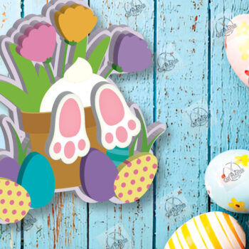 Intra απο ξύλο plywood 3mm-4mm πάχος – Ξύλινη Πασχαλινή Καρφίτσα Δίασταση  20x20 cm INTRAFABR-117969527 - Image 2