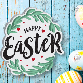 Intra απο ξύλο plywood 3mm-4mm πάχος – Ξύλινη Πασχαλινή Καρφίτσα Δίασταση  20x20 cm INTRAFABR-117969275 - Image 2