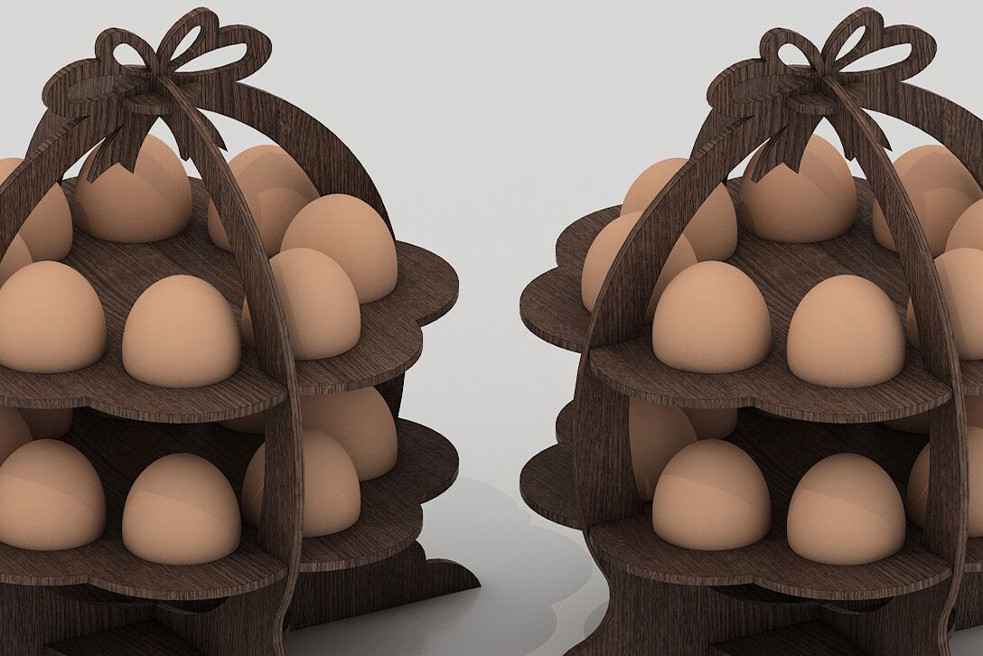 Intra απο ξύλο plywood 3mm-4mm πάχος – Ξύλινο Σταντ Πασχαλινών Αυγών / Κοπή Αυγοθήκης Δίασταση  20x20 cm INTRAFABR-42957839